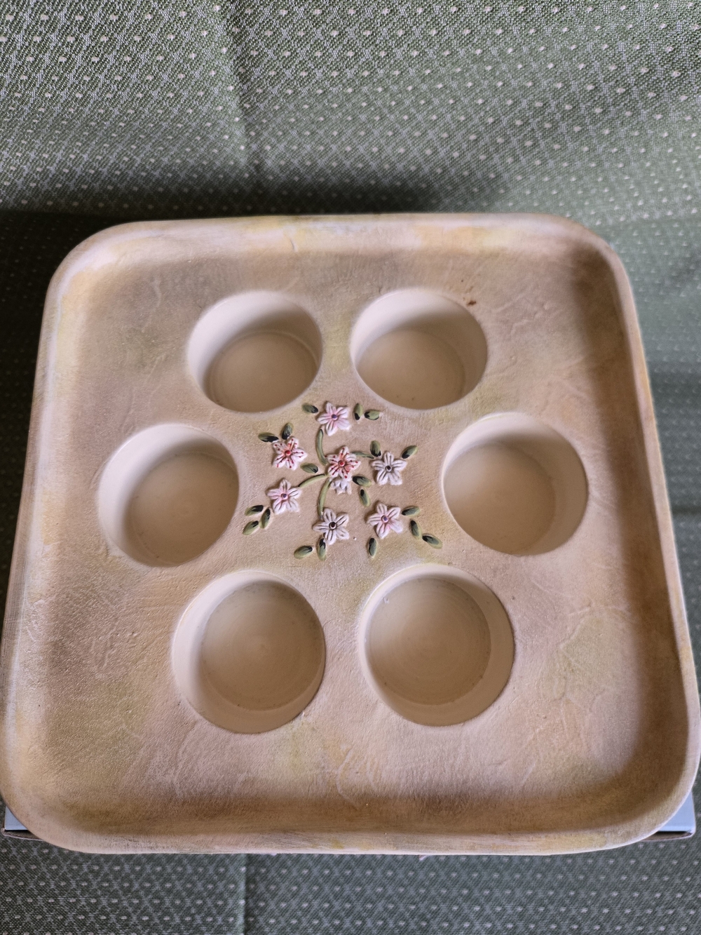 Partylite Terrace Blossom 6 Tealight Holder With Original Box Vintage - Picture 4 of 11